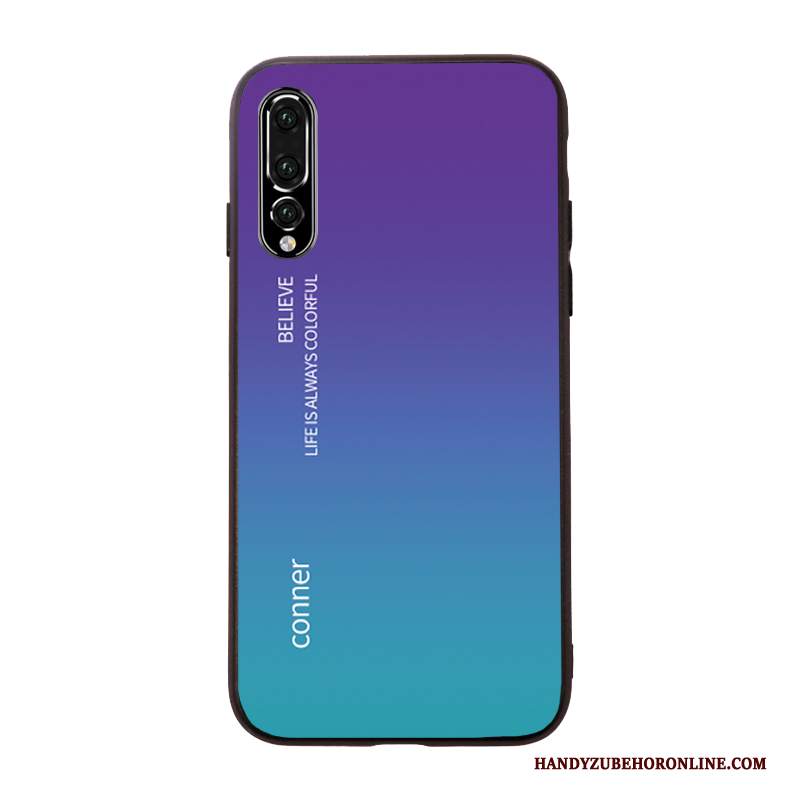 Custodia Huawei P20 Pro Protezione Anti-caduta Rosso, Cover Huawei P20 Pro Cartone Animato Ornamenti Appesi Colore Sfumato