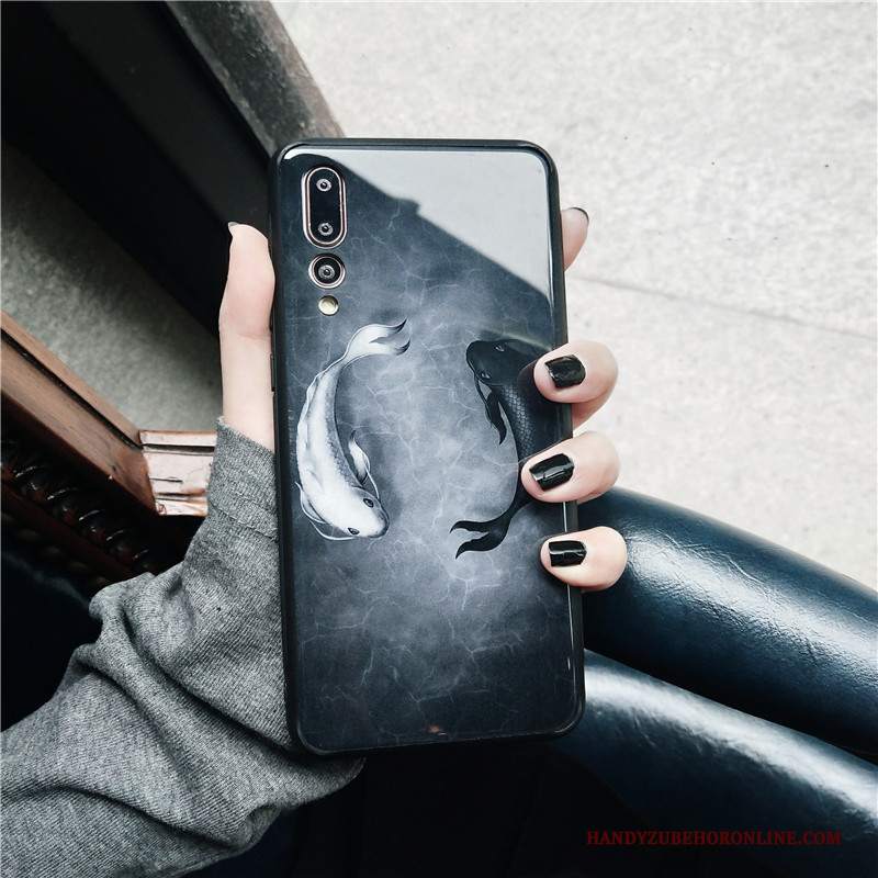 Custodia Huawei P20 Pro Protezione Telefono Nero, Cover Huawei P20 Pro Marchio Di Tendenza Tutto Incluso