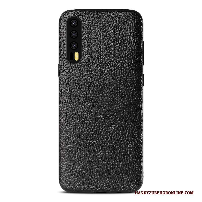 Custodia Huawei P20 Pro Protezione Tutto Incluso Nero, Cover Huawei P20 Pro Pelle Anti-caduta Marchio Di Tendenza