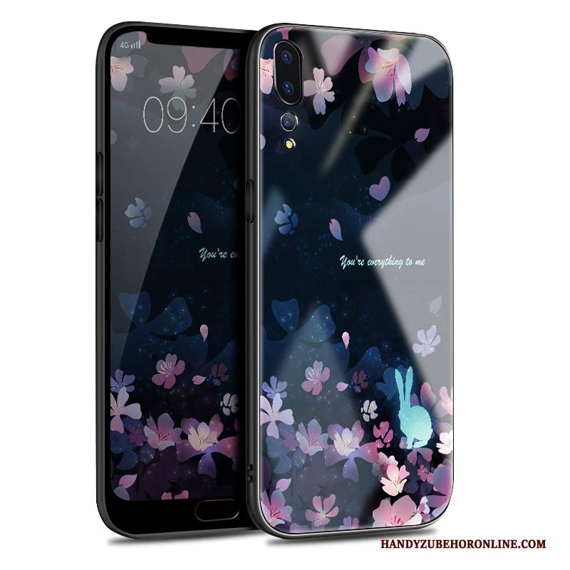 Custodia Huawei P20 Pro Silicone Di Personalità Marchio Di Tendenza, Cover Huawei P20 Pro Protezione Specchio Amanti