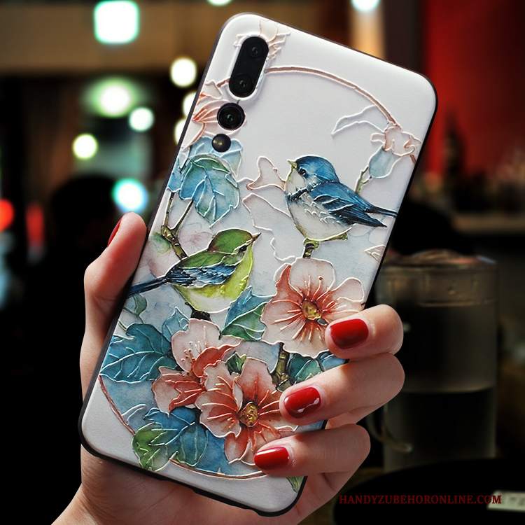 Custodia Huawei P20 Pro Silicone Macchiati Tendenza, Cover Huawei P20 Pro Creativo Stile Cinese Anti-caduta