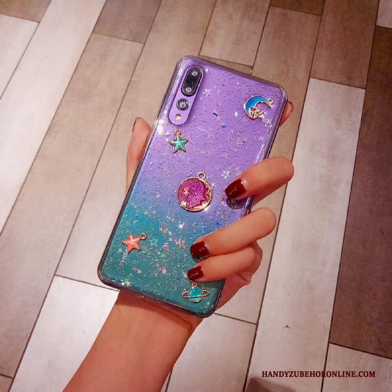 Custodia Huawei P20 Pro Silicone Morbido Stellato, Cover Huawei P20 Pro Protezione Trasparentetelefono
