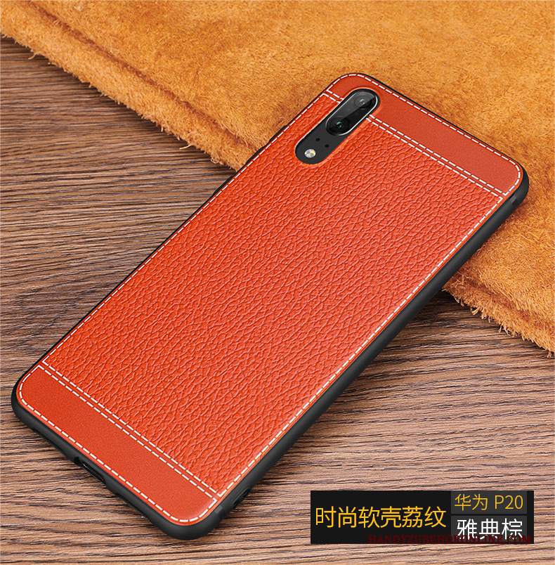 Custodia Huawei P20 Silicone Nuovo Modello, Cover Huawei P20 Pelle Affari Di Personalità