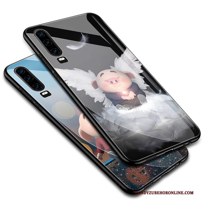 Custodia Huawei P30 Creativo Difficile Di Personalità, Cover Huawei P30 Silicone Anti-caduta Tutto Incluso