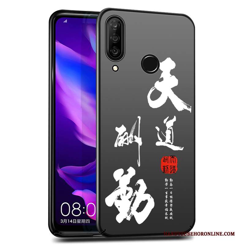 Custodia Huawei P30 Lite Moda Anti-caduta Macchiati, Cover Huawei P30 Lite Protezione Sottile Nero