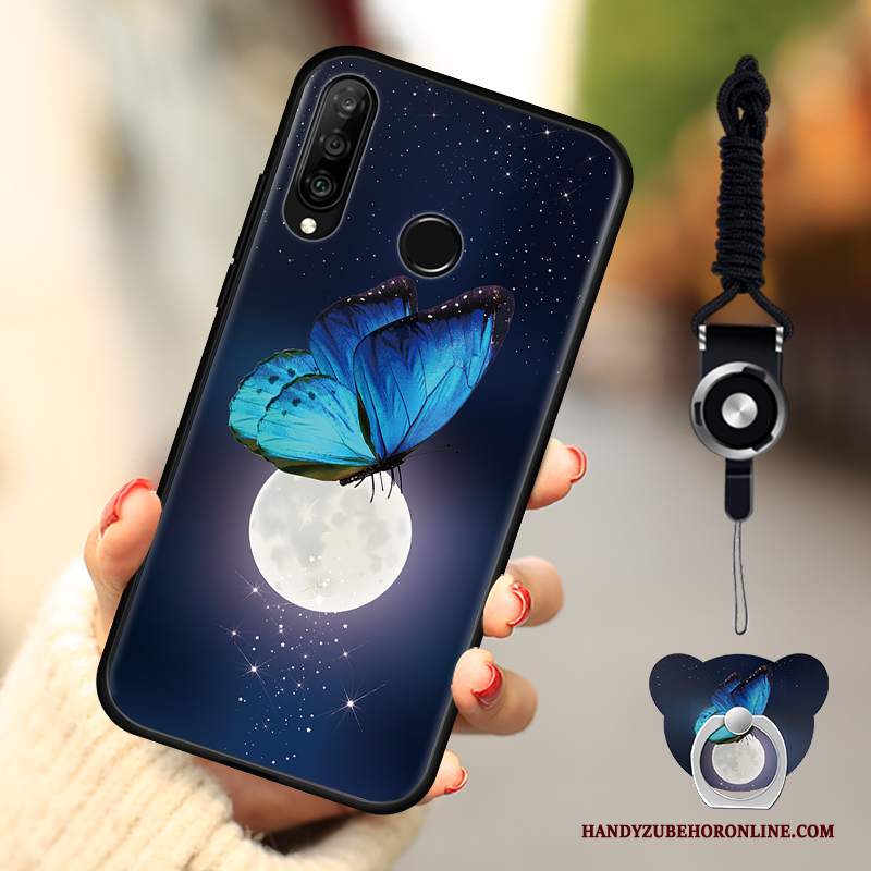 Custodia Huawei P30 Lite Moda Anti-caduta Tendenza, Cover Huawei P30 Lite Morbido Blu