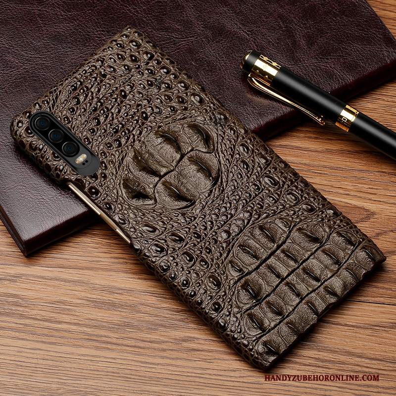 Custodia Huawei P30 Pelle Lusso High End, Cover Huawei P30 Moda Personalizza Affari