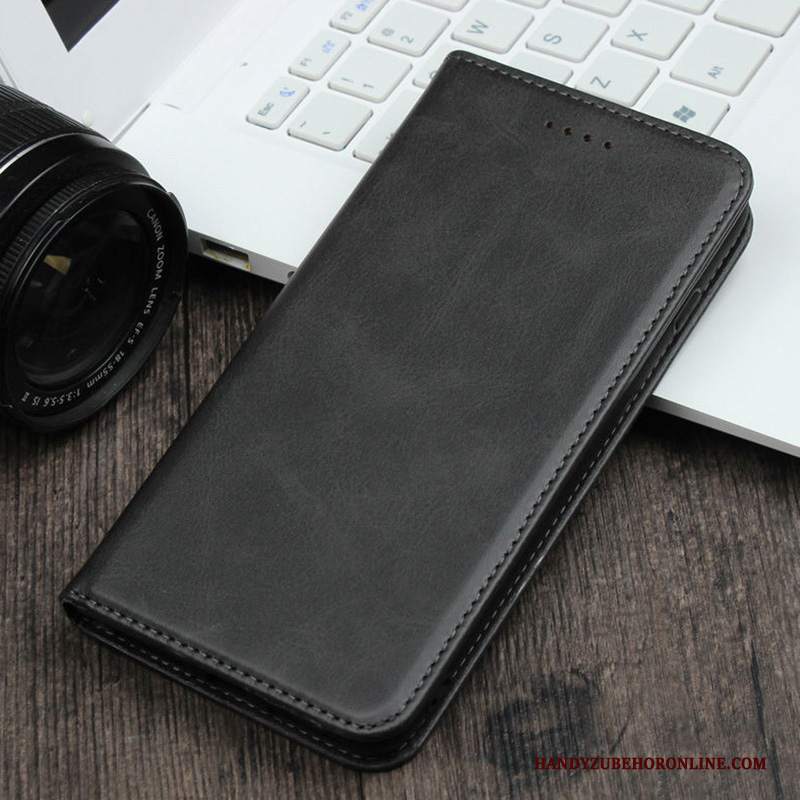 Custodia Huawei P30 Pro Folio Nero Morbido, Cover Huawei P30 Pro Pelle Telefono