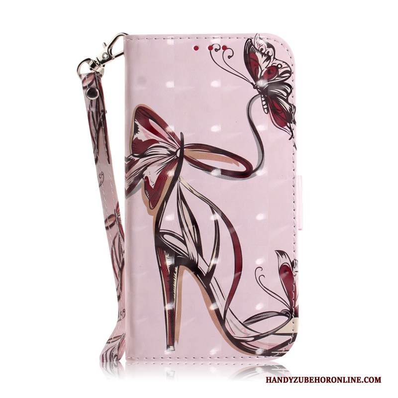 Custodia Huawei P30 Pro Pelle Telefono Alto, Cover Huawei P30 Pro Protezione Rosa
