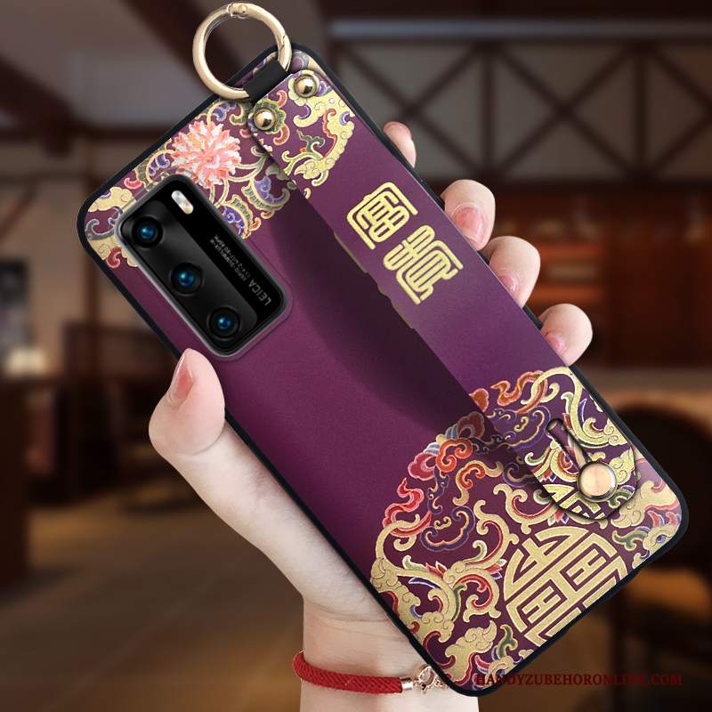 Custodia Huawei P40 Goffratura Leggere Morbido, Cover Huawei P40 Creativo Anti-caduta Tutto Incluso