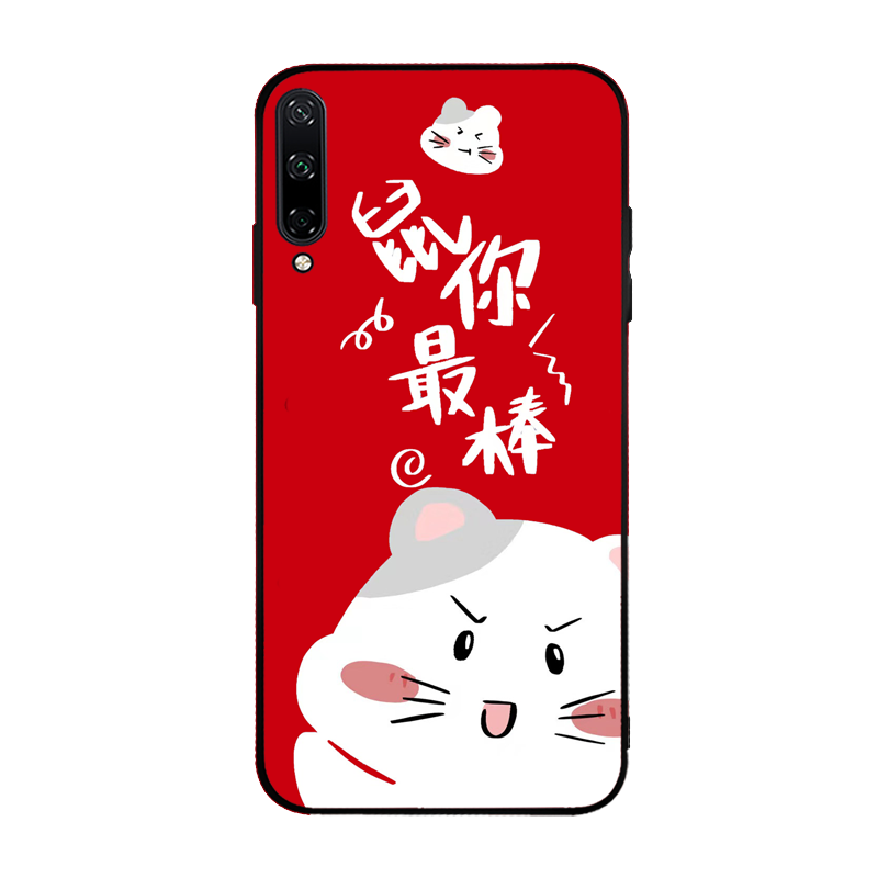 Custodia Huawei P40 Lite E Protezione Ornamenti Appesi Rosso, Cover Huawei P40 Lite E Cartone Animato Nuovo Tutto Incluso
