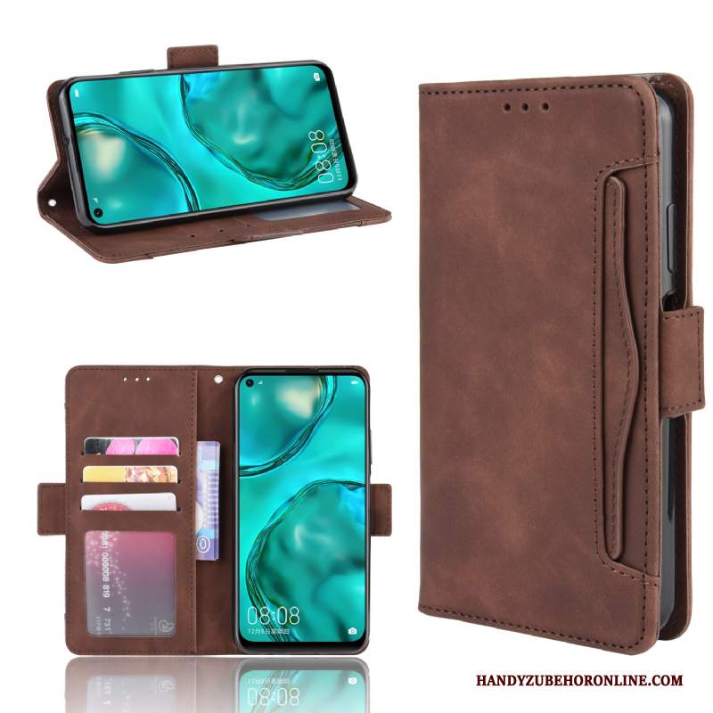 Custodia Huawei P40 Lite Pelle Modellotelefono, Cover Huawei P40 Lite Vintage Carta Morbido