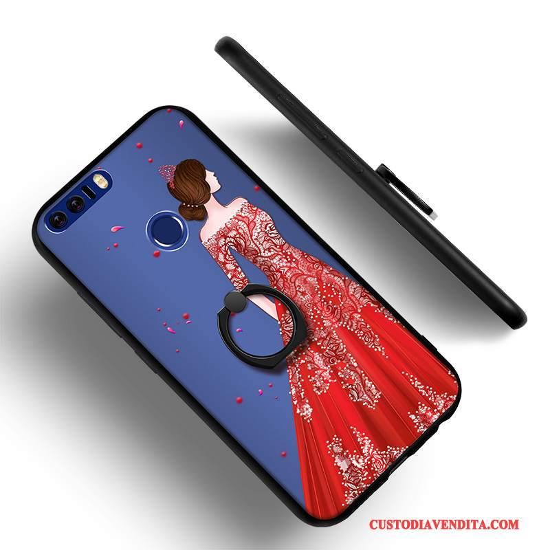 Custodia Huawei P8 Lite 2017 Creativo Gioventùtelefono, Cover Huawei P8 Lite 2017 Protezione Rosso Anti-caduta