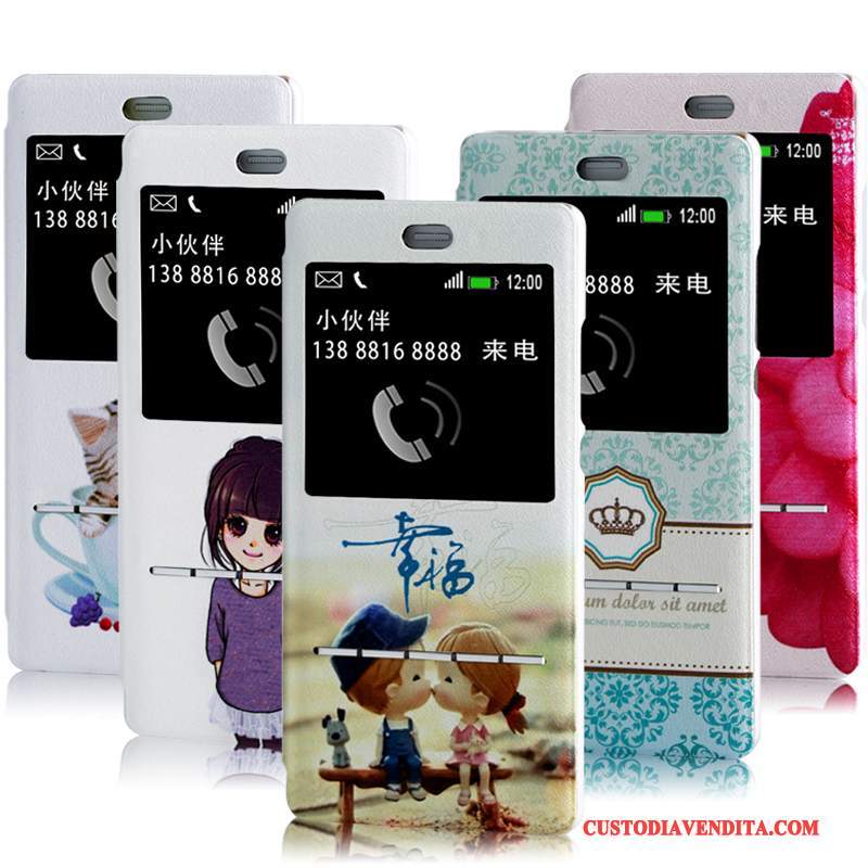 Custodia Huawei P8 Lite Cartone Animato Gioventù, Cover Huawei P8 Lite Folio
