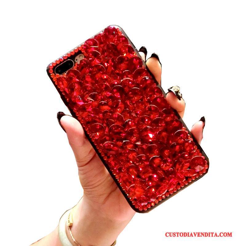 Custodia Huawei P8 Strass Morbidotelefono, Cover Huawei P8 Silicone Gioventù Rosso