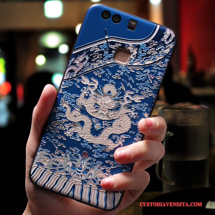 Custodia Huawei P9 Plus Creativo Anti-caduta Tutto Incluso, Cover Huawei P9 Plus Silicone Amanti Morbido