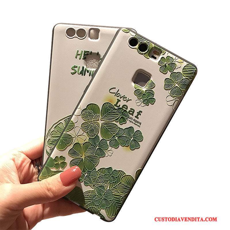 Custodia Huawei P9 Plus Goffratura Macchiati Tutto Incluso, Cover Huawei P9 Plus Silicone Telefono Supporto