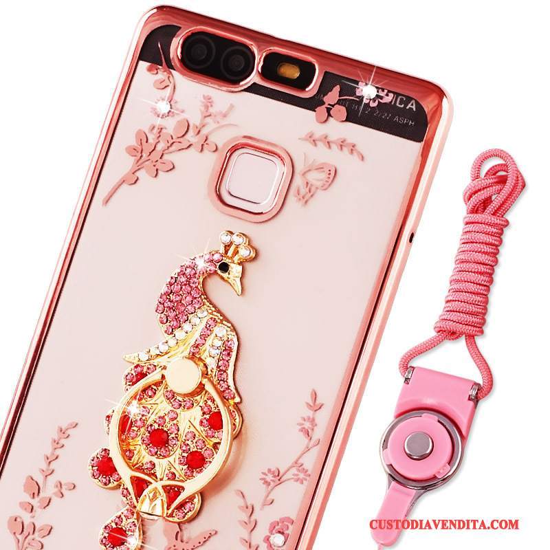 Custodia Huawei P9 Plus Protezione Morbidotelefono, Cover Huawei P9 Plus Rosa Pu