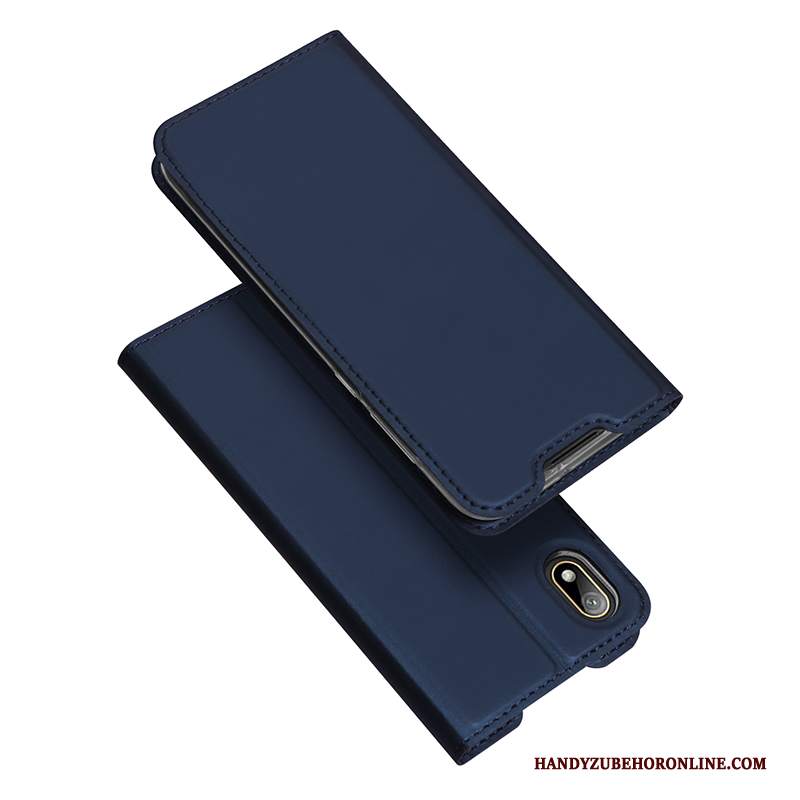 Custodia Huawei Y5 2019 Pelle Tutto Incluso Affari, Cover Huawei Y5 2019 Protezione Nuovo Anti-caduta