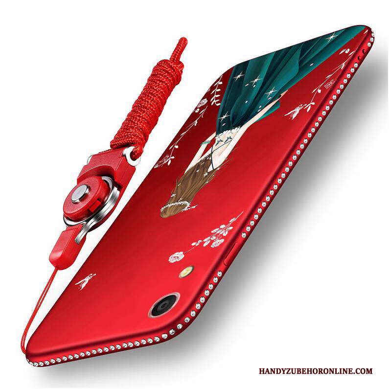 Custodia Huawei Y5 2019 Silicone Morbidotelefono, Cover Huawei Y5 2019 Tendenza Rosso