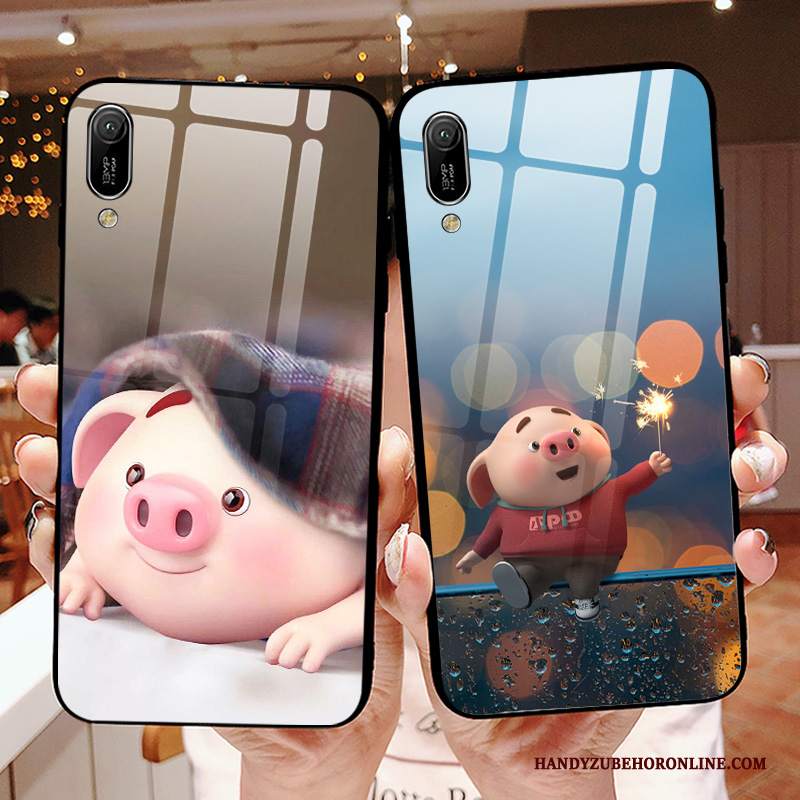 Custodia Huawei Y6 2019 Creativo Anti-caduta Tutto Incluso, Cover Huawei Y6 2019 Cartone Animato Piccola Morbido