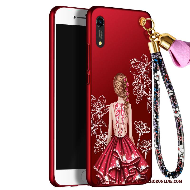 Custodia Huawei Y6 2019 Creativo Rossotelefono, Cover Huawei Y6 2019 Silicone Tutto Incluso Anti-caduta
