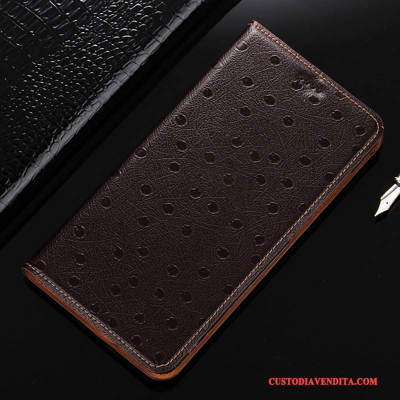 Custodia Huawei Y6 Pro 2017 Folio Uccellotelefono, Cover Huawei Y6 Pro 2017 Pelle