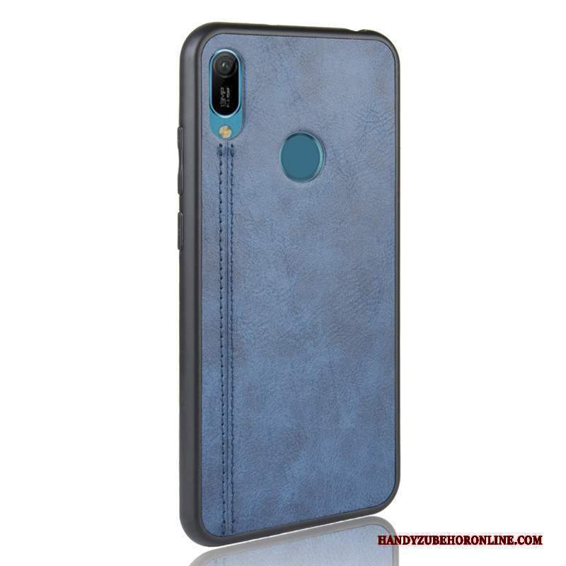 Custodia Huawei Y6s Protezione Telefono Blu Scuro, Cover Huawei Y6s Affari Semplici