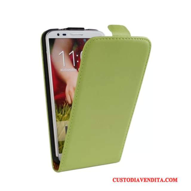 Custodia Lg G2 Pelle Verdetelefono, Cover Lg G2 Protezione