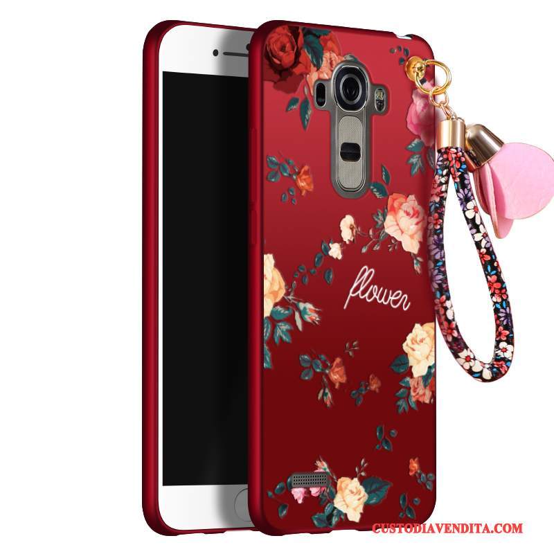 Custodia Lg G4 Silicone Telefono Morbido, Cover Lg G4 Protezione Rosso Tutto Incluso