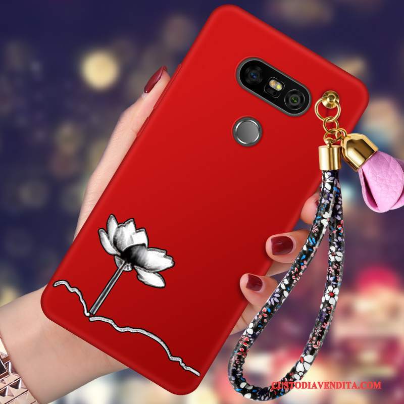Custodia Lg G5 Silicone Sottile Tendenza, Cover Lg G5 Macchiati Rosso