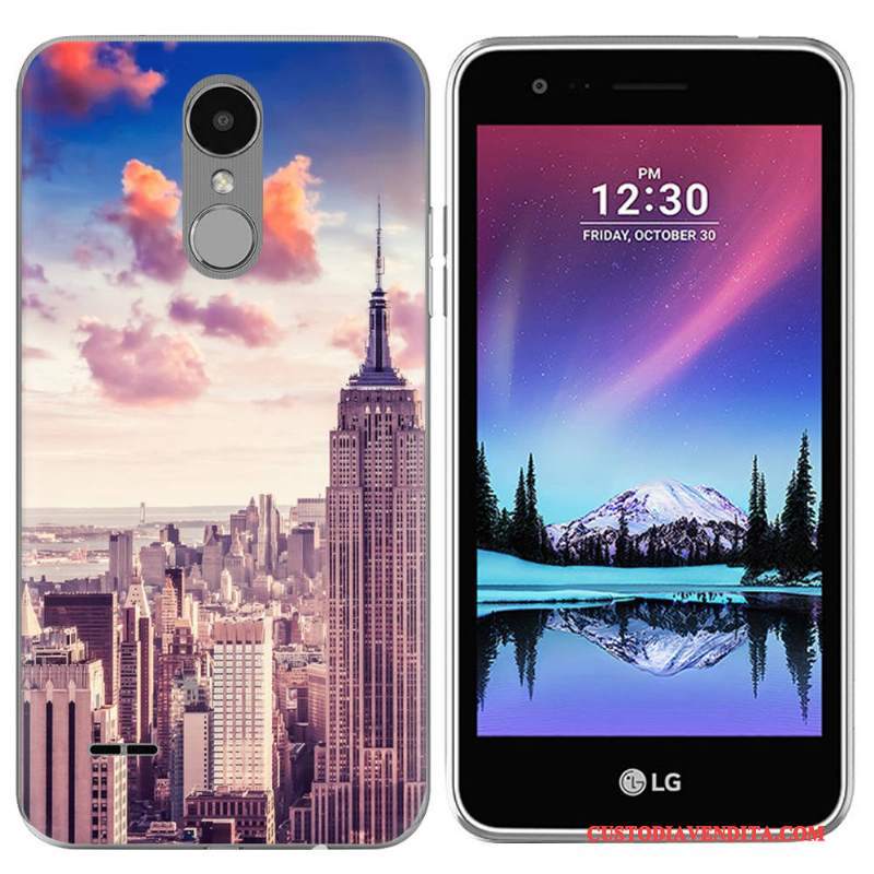 Custodia Lg K4 2017 Creativo Porporatelefono, Cover Lg K4 2017 Silicone Europa Scenario