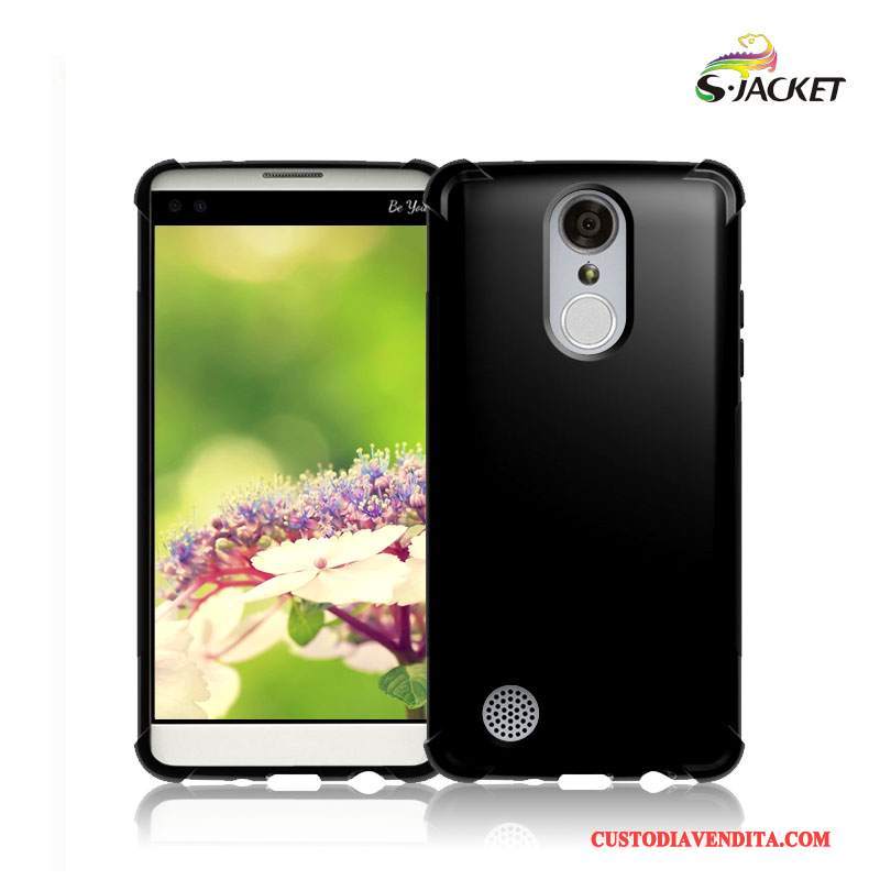 Custodia Lg K8 2017 Protezione Morbido Nero, Cover Lg K8 2017 Antiscivolo