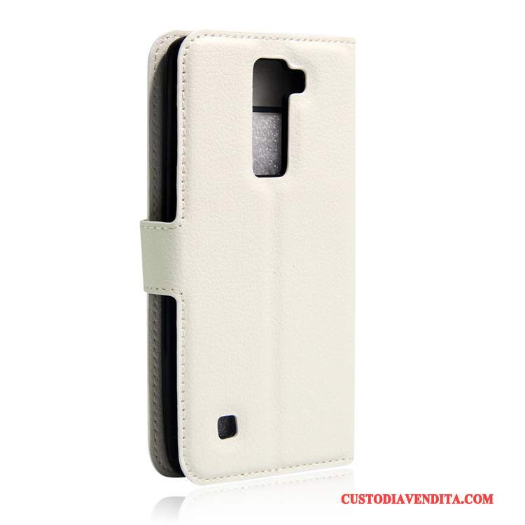 Custodia Lg K8 Protezione Carta Bianco, Cover Lg K8 Pelle Supportotelefono