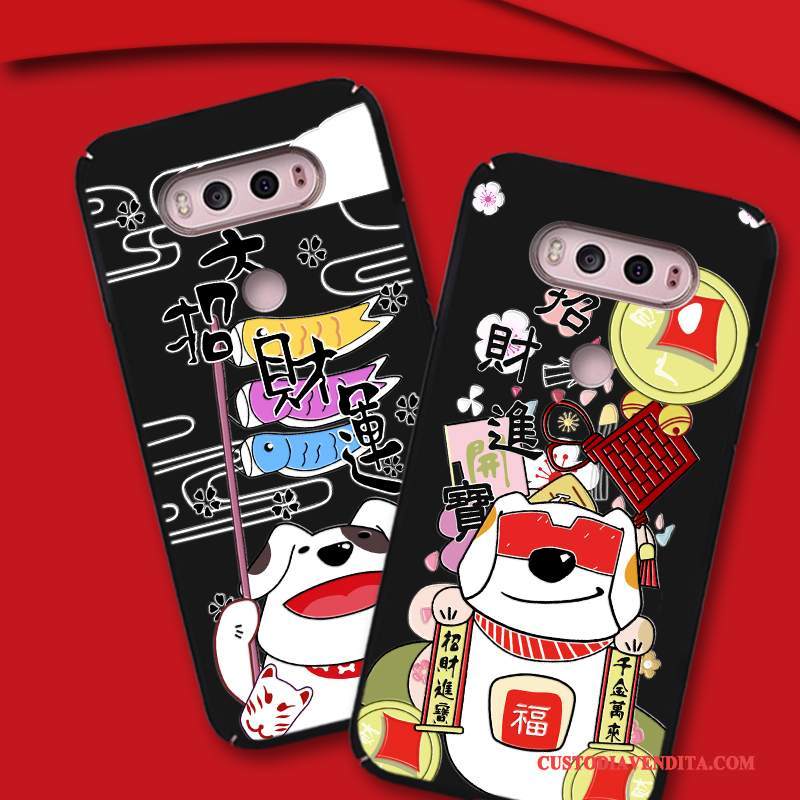 Custodia Lg V20 Protezione Difficile Tutto Incluso, Cover Lg V20 Ornamenti Appesi Nero