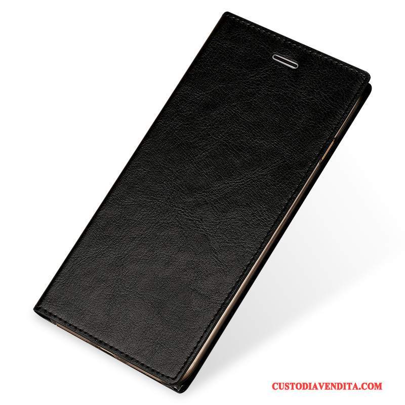 Custodia Lg V30 Folio Tendenza Anti-caduta, Cover Lg V30 Pelle Telefono Nero