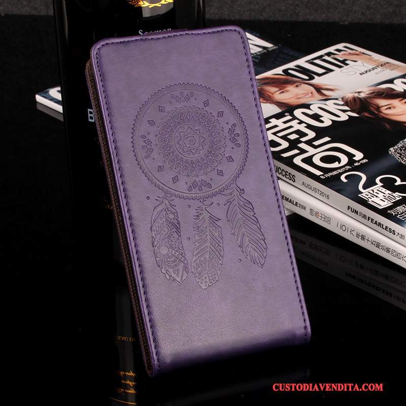 Custodia Lg X Power Protezione Modello Vento, Cover Lg X Power Pelle Blu Anti-caduta