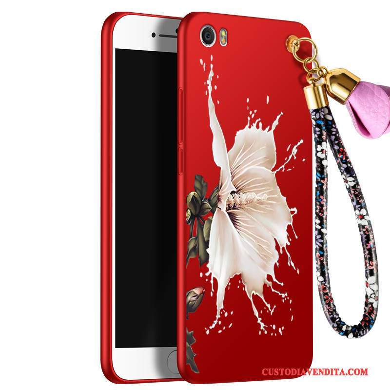 Custodia Mi 5 Creativo Piccola Morbido, Cover Mi 5 Silicone Macchiati Rosso