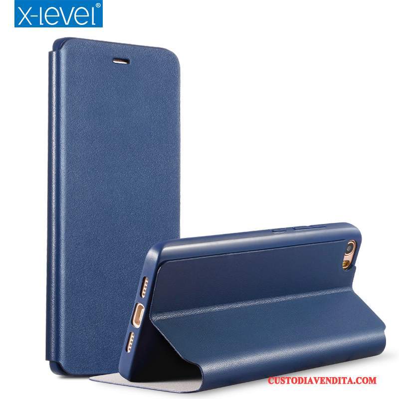 Custodia Mi 5 Protezione Piccolatelefono, Cover Mi 5 Pelle Tutto Incluso Blu Scuro