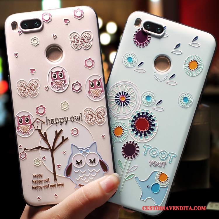 Custodia Mi 5x Creativo Macchiati Piccola, Cover Mi 5x Protezione Tutto Incluso Rosa