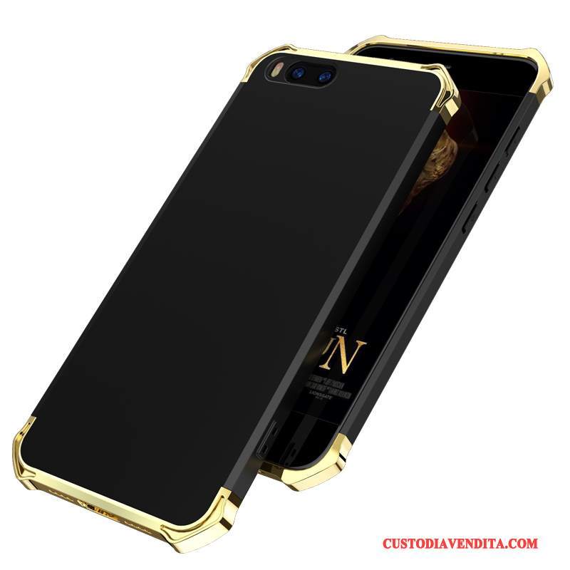 Custodia Mi 6 Protezione Monocromatico Nero, Cover Mi 6 Piccolatelefono
