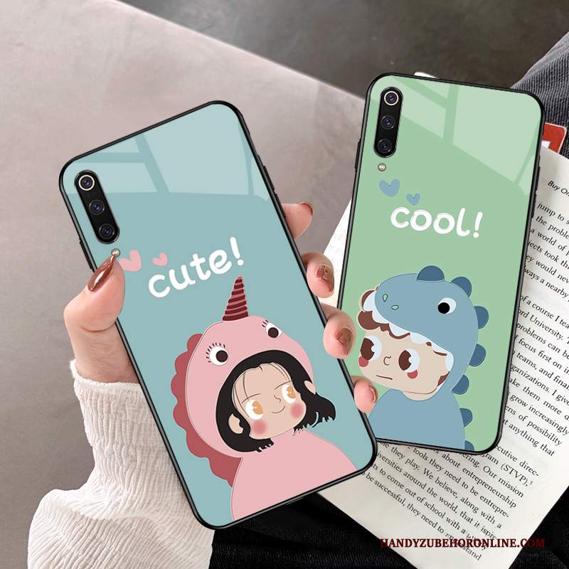 Custodia Mi 9 Cartone Animato Leggere Verde, Cover Mi 9 Silicone Di Personalità Tutto Incluso