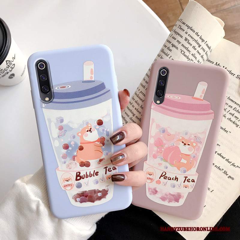 Custodia Mi 9 Lite Creativo Fresco Semplici, Cover Mi 9 Lite Protezione Blu Gioventù