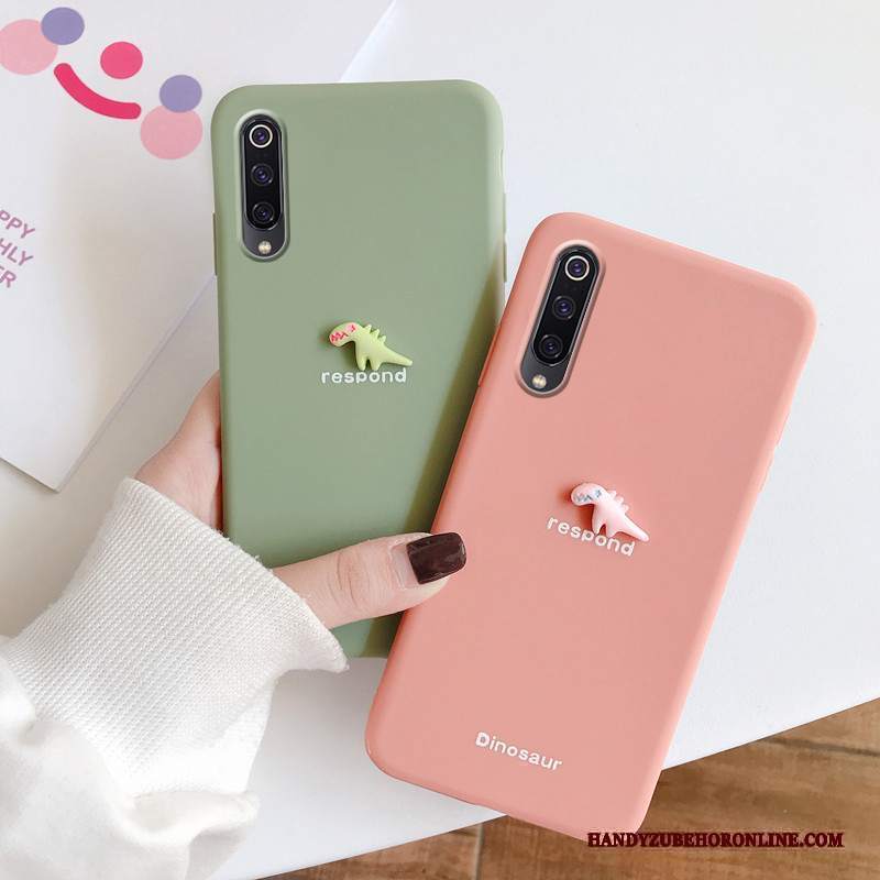 Custodia Mi 9 Lite Silicone Net Red Fresco, Cover Mi 9 Lite Protezione Modello Mini