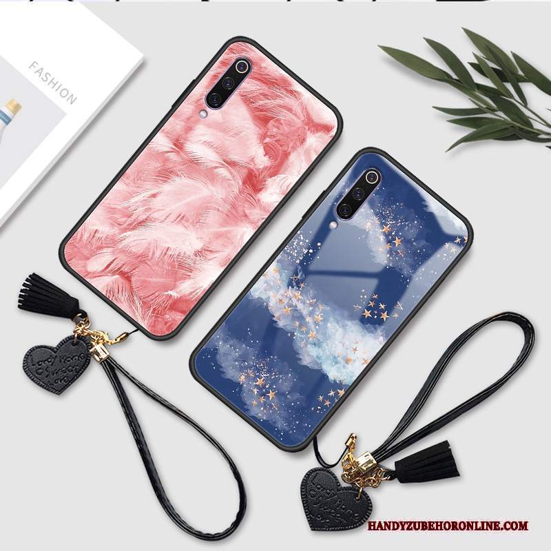 Custodia Mi 9 Lite Silicone Rosa Modello, Cover Mi 9 Lite Protezione Vento Piuma