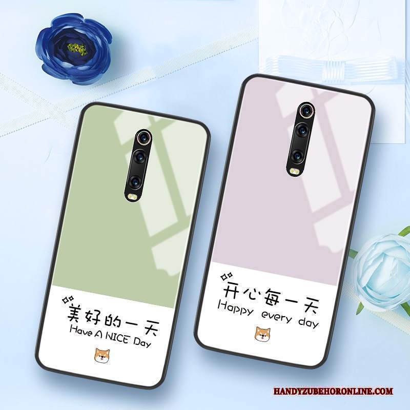 Custodia Mi 9t Pro Silicone Anti-caduta Semplici, Cover Mi 9t Pro Creativo Piccola Rosso