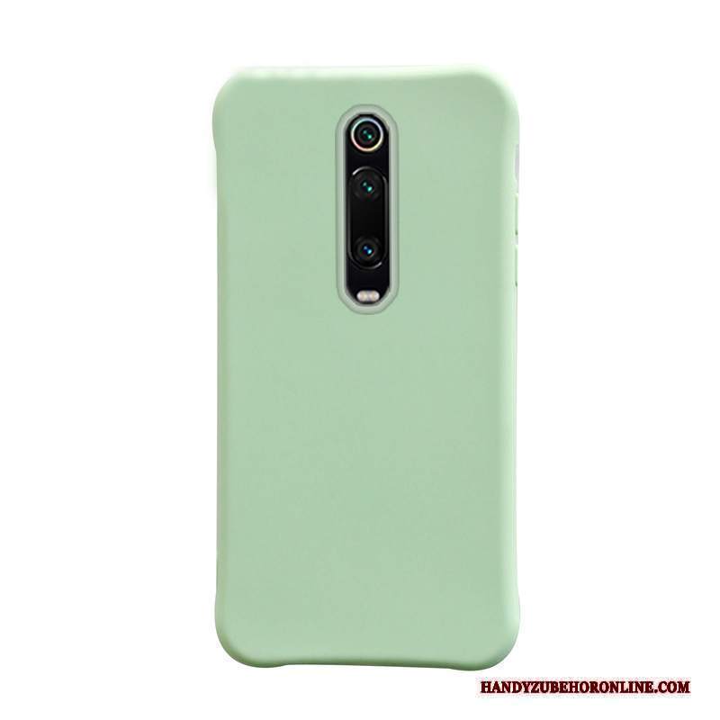 Custodia Mi 9t Pro Silicone Nero Puro, Cover Mi 9t Pro Protezione Piccola Anti-caduta