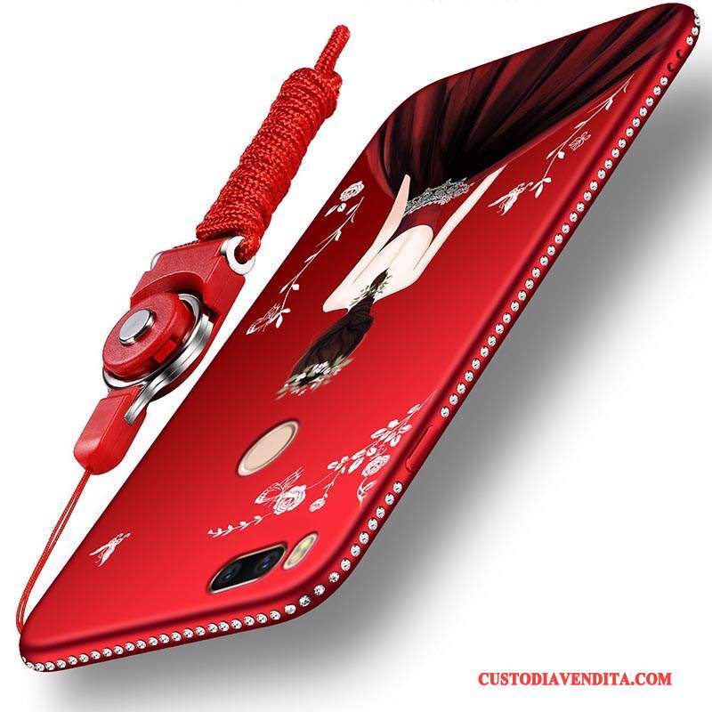 Custodia Mi A1 Creativo Tutto Incluso Ornamenti Appesi, Cover Mi A1 Protezione Rosso Di Personalità