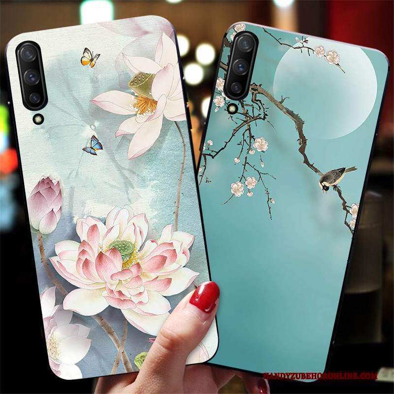 Custodia Mi A3 Silicone Marchio Di Tendenza Anti-caduta, Cover Mi A3 Goffratura Di Personalità Piccola