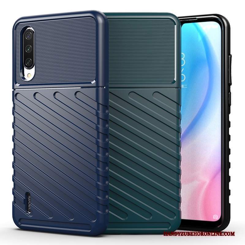 Custodia Mi A3 Silicone Telefono Piccola, Cover Mi A3 Protezione Anti-caduta Blu